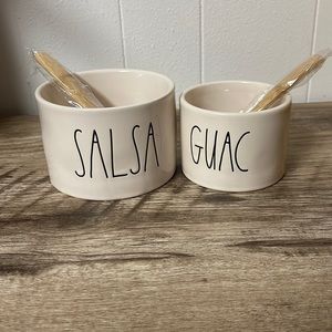 Rae Dunn salsa & guac bowls